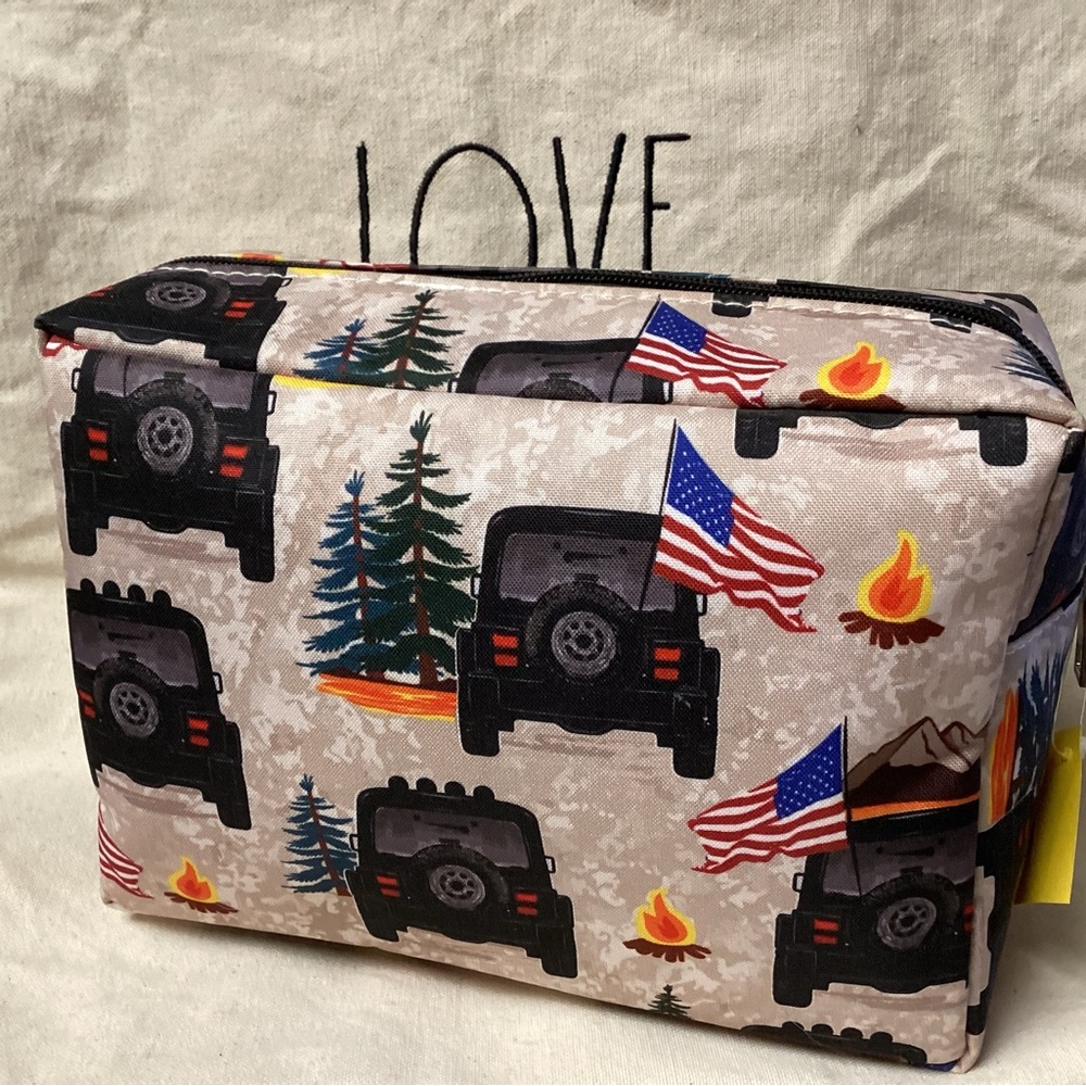 New Medium Size Jeep Cosmetic Bag